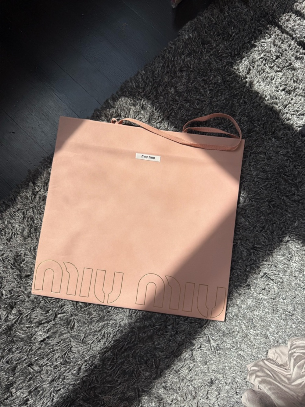 Miu Miu Dusty Pink Shopping Tote Bag - Picture 7 of 7